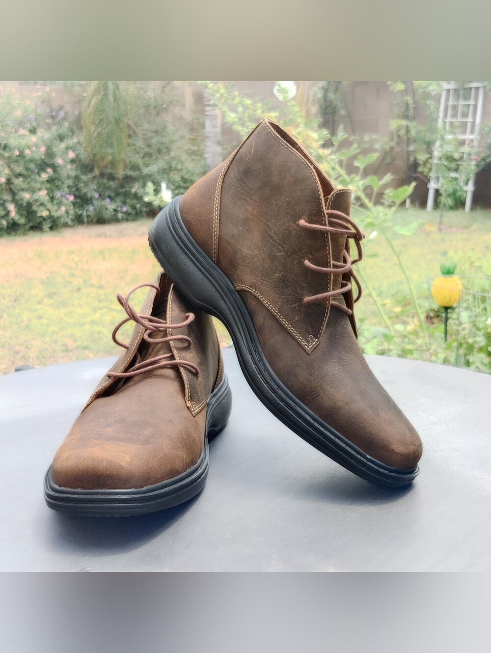 New Men's Brown Leather Ruk Chukka Boot By Dr. Comfort